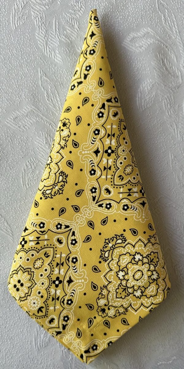 Guardanapo bandana amarela