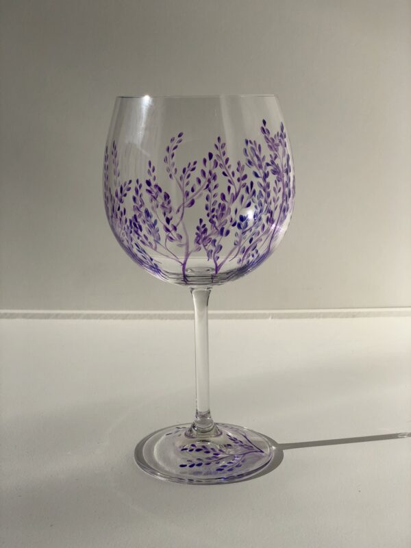 Taça para Gin Purple - pintada à mão