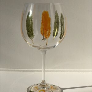 Taça para Gin Outonal – pintado à mão