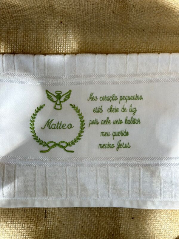 Toalha personalizada Batizado
